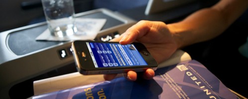 Mobile boarding pass scanning and boarding at all United domestic airports