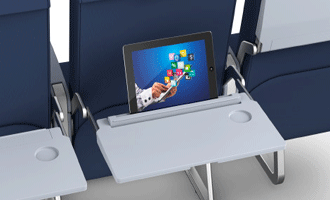 SmartTray makes personal  inflight entertainment easier