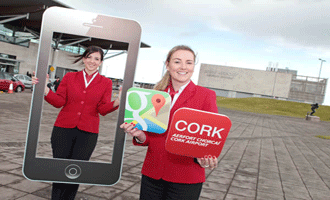 Cork Airport wayfinding from Google Indoor Street View and mobile App
