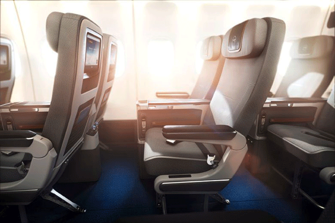Lufthansa Premium Economy seat