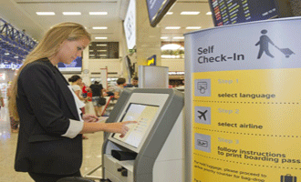 Self-service kiosk check-in has been introduced at Malta