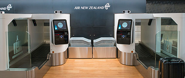 Air New Zealand biometric bag drop