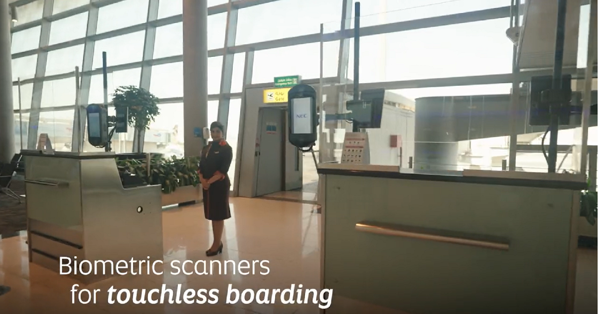 Abu Dhabi biometric boarding