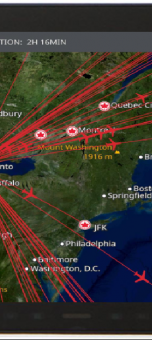 Air Canada introduces onboard interactive route map