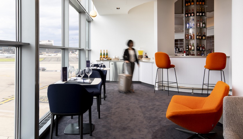 Air France lounge Washington - bar
