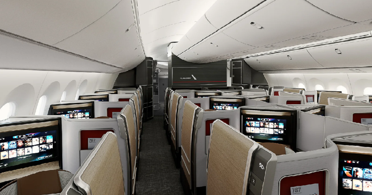 American Airlines private suites on new 787-9 aircraft