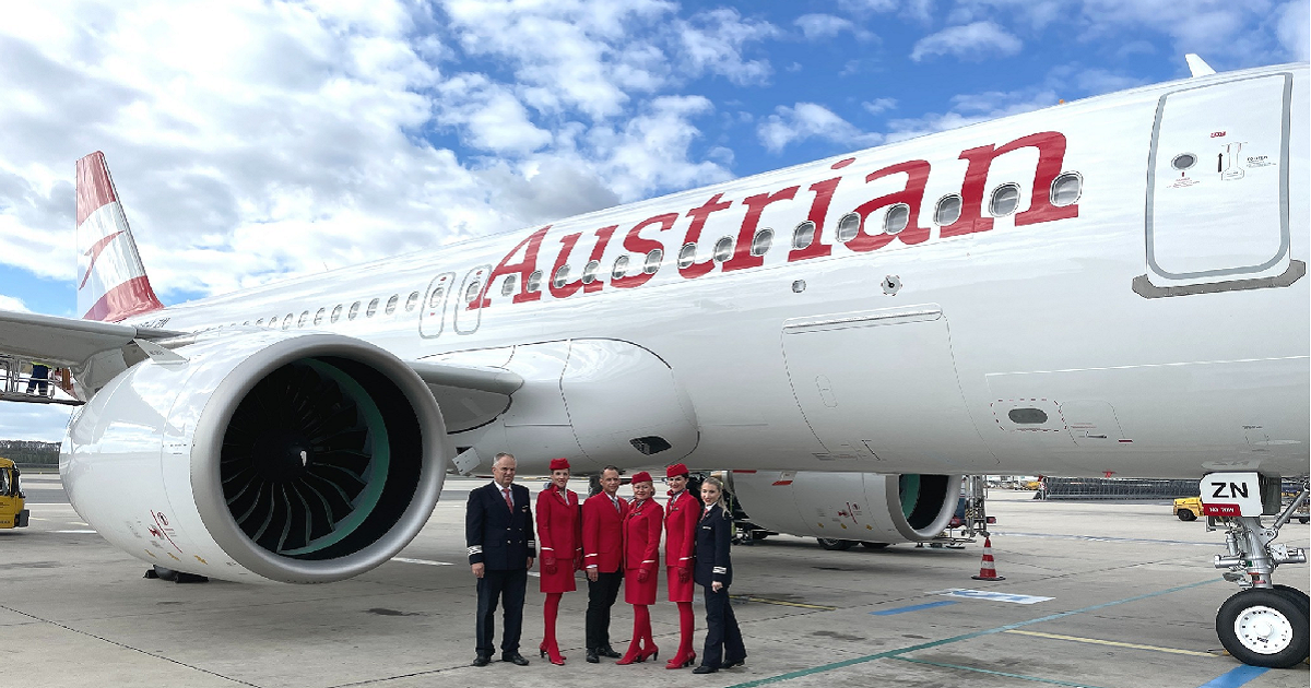Austrian Airlines makes its first A320neo flight