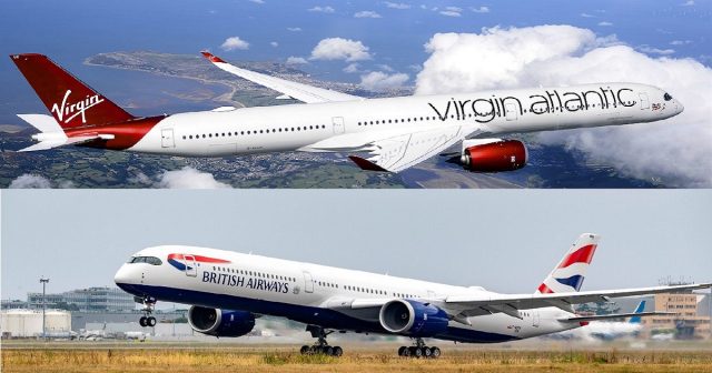 BA and Virgin celebrate US reopening