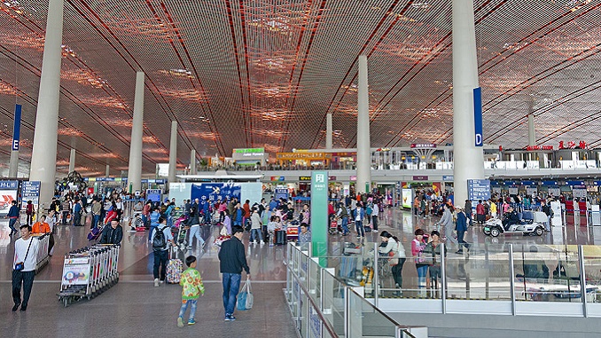 Beijing Capital Terminal 3 check-in area