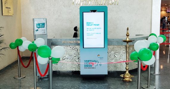 Bengalura Airport gets touchless virtual information desks