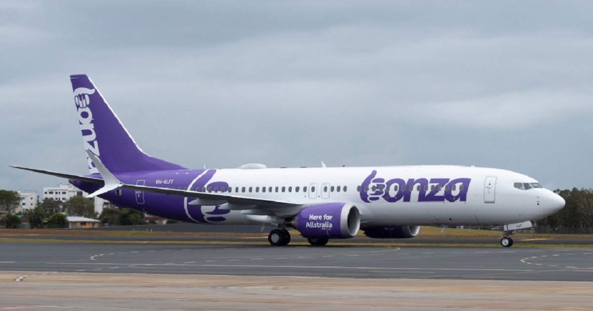 Bonza's first 737 MAX arrives