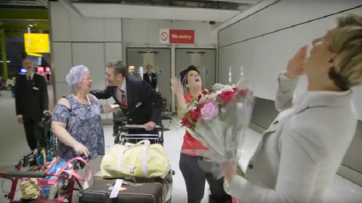 British Airways Reunites Couple Living 10,000 Miles Apart