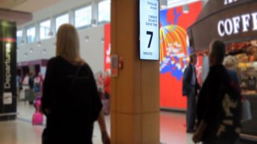 Edinburgh Airport displays live wait times for passengers