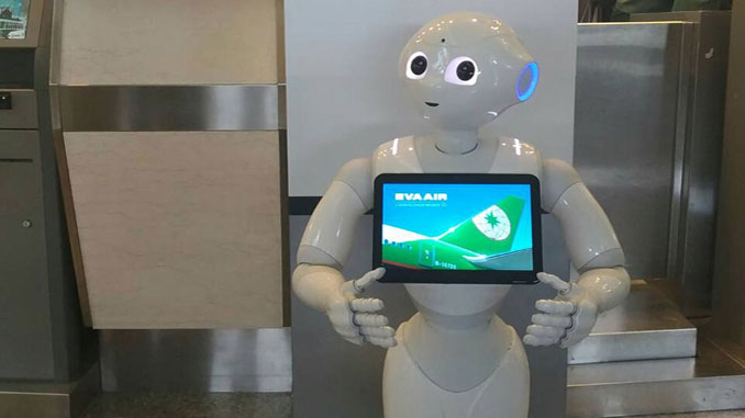 EVA introduces customer service robots at Taipei airports