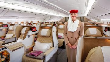Emirates new B777 Business Class