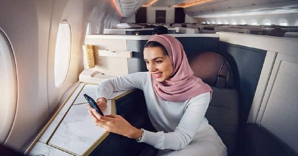 Emirati woman onboard Emirates
