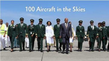 Ethiopian Airlines 100th aircraft in active service