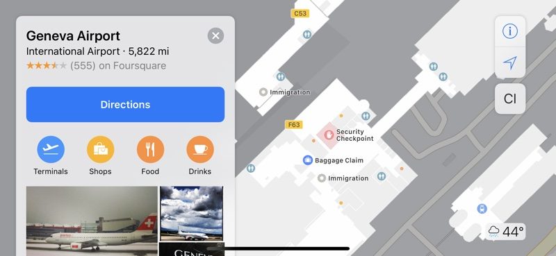Google indoor maps - GVA