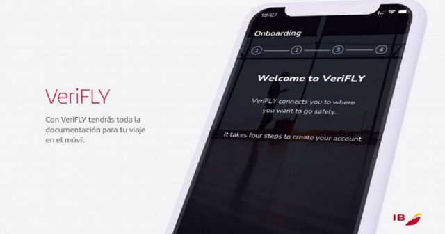 Iberia VeriFly app on US flights