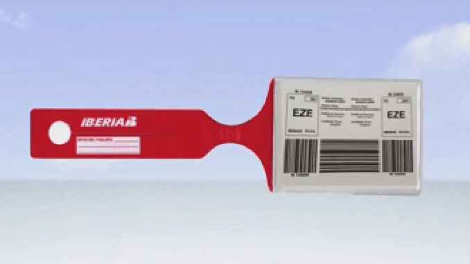 Iberia launches home print bag tags