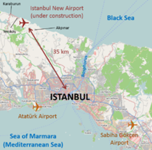 Istanbul New Airport location