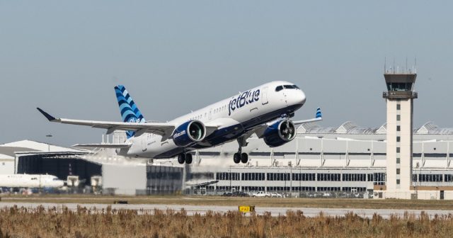 JetBlue A220-300 inaugural test flight