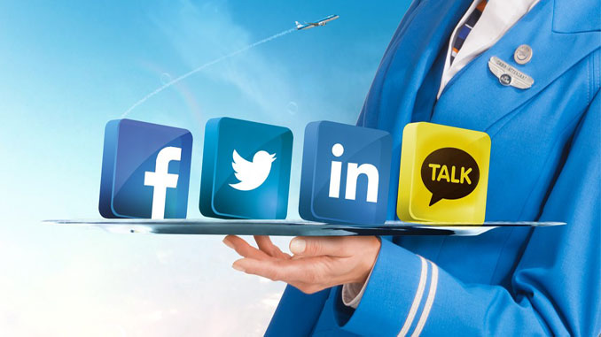 KLM social media