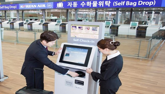 All Korean Air domestic passengers must now use self bag drop