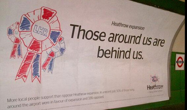 Heathrow adverts banned as misleading