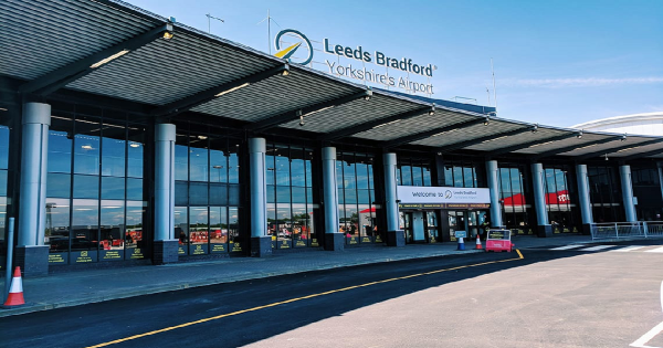 Leeds Bradford Airport entrance