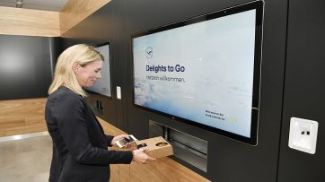 Lufthansa Delight to Go screen