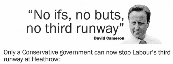 Cameron No-ifs-No-buts on Heathrow third runway