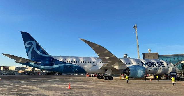 Norse Atlantic Airways first 787 at Oslo