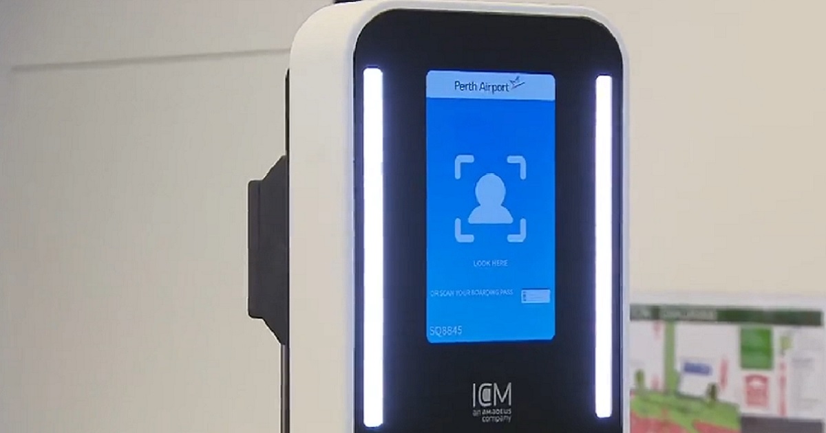Perth Airport biometric camera