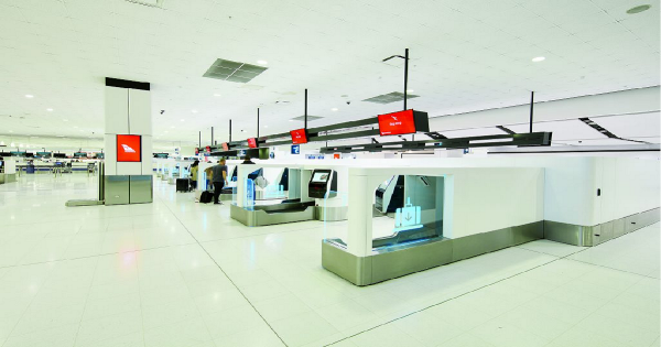 Qantas self bagdrop Sydney 2018