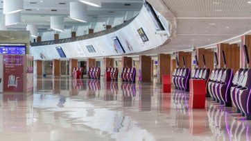 Royal Air Maroc self bag drop at Casablanca