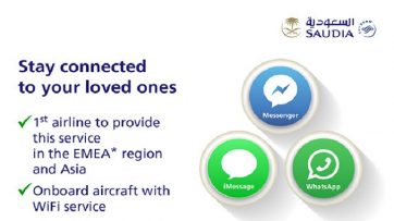 Saudia inflight texting