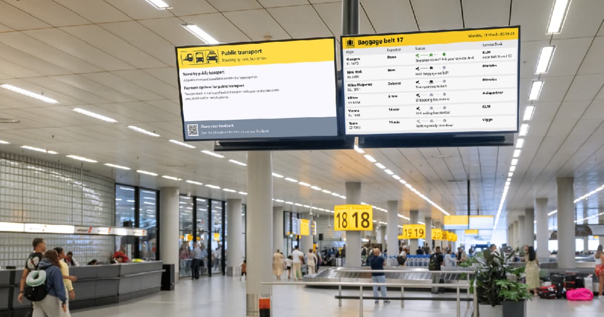 Schiphol real time baggage info