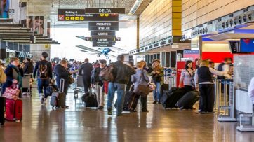 Sea-Tac Airport ticketing area