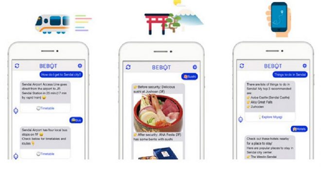 Sendai Airport Bebot chatbot