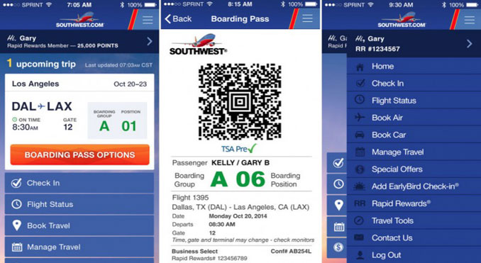 Southwest updates mobile app for iOS users