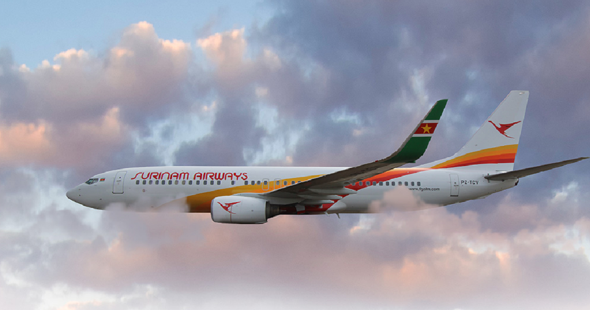 Surinam Airways makes first flight with its Boeing 737-800
