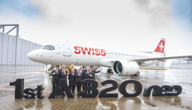 SWISS takes delivery of its first A320neo