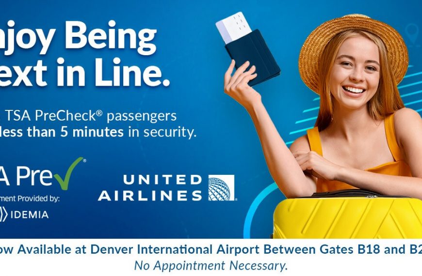 United passengers can enrol for TSA PreCheck at Denver International