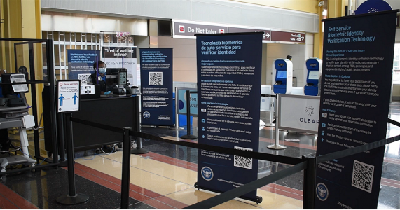 TSA trials biometrics at Regan National