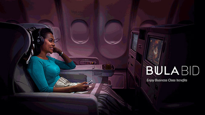 Fiji Airways economy passengers can now bid for Business Upgrades