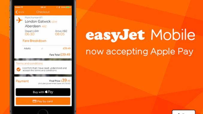 easyJet launches Apple Pay