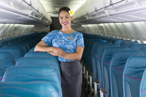 Hawaiian Airlines new interior cabin design for interisland aircraft