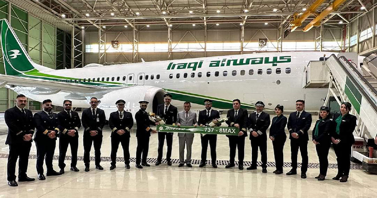 Iraqi Airways receives its first Boeing 737 MAX